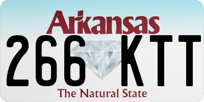 AR license plate 266KTT