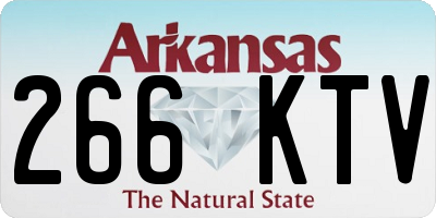 AR license plate 266KTV