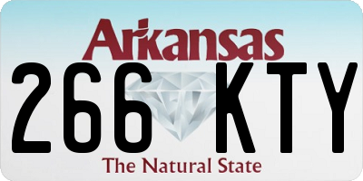 AR license plate 266KTY