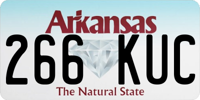 AR license plate 266KUC