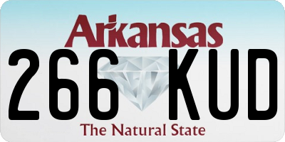 AR license plate 266KUD