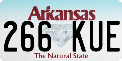 AR license plate 266KUE