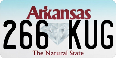 AR license plate 266KUG