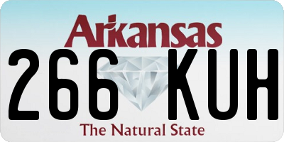 AR license plate 266KUH