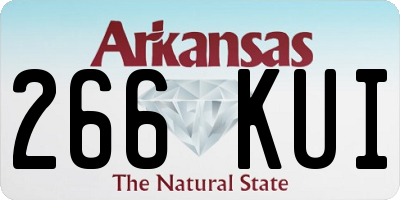AR license plate 266KUI