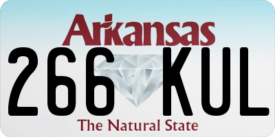AR license plate 266KUL