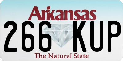 AR license plate 266KUP