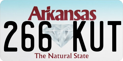 AR license plate 266KUT