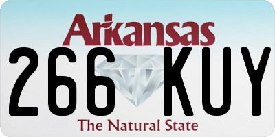 AR license plate 266KUY