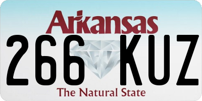 AR license plate 266KUZ