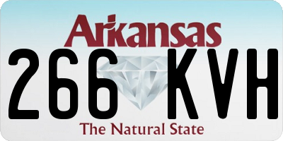AR license plate 266KVH