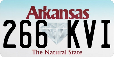 AR license plate 266KVI