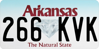 AR license plate 266KVK