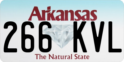 AR license plate 266KVL