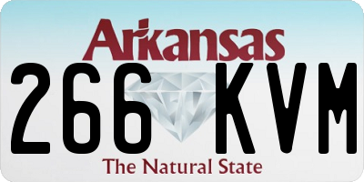 AR license plate 266KVM