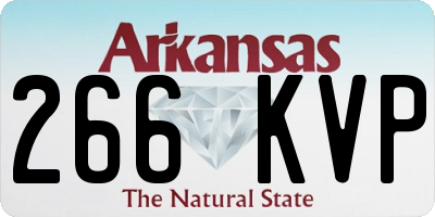 AR license plate 266KVP