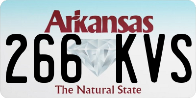 AR license plate 266KVS