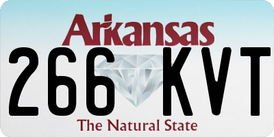 AR license plate 266KVT