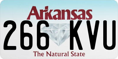 AR license plate 266KVU