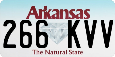 AR license plate 266KVV