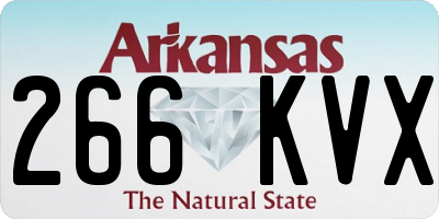 AR license plate 266KVX