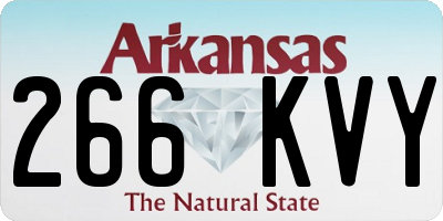 AR license plate 266KVY