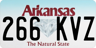 AR license plate 266KVZ