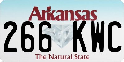 AR license plate 266KWC