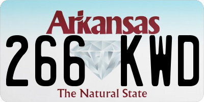AR license plate 266KWD