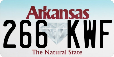 AR license plate 266KWF