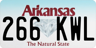 AR license plate 266KWL