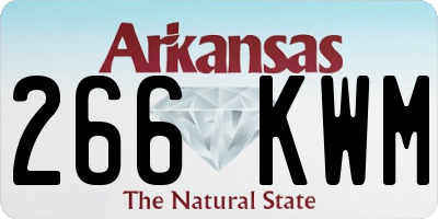 AR license plate 266KWM