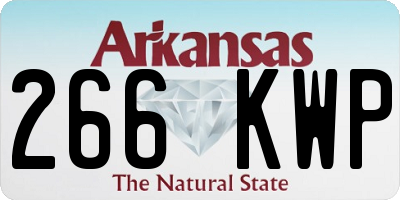 AR license plate 266KWP