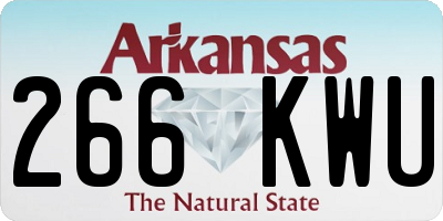 AR license plate 266KWU
