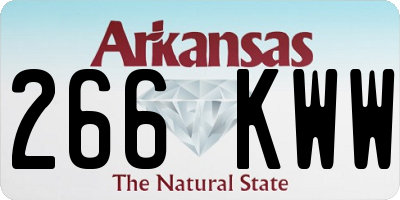 AR license plate 266KWW