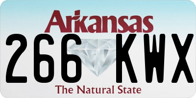 AR license plate 266KWX