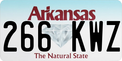 AR license plate 266KWZ