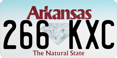 AR license plate 266KXC
