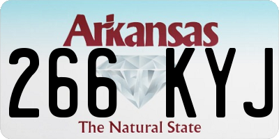 AR license plate 266KYJ