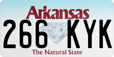 AR license plate 266KYK