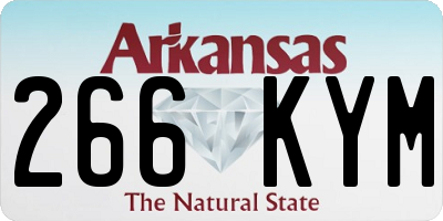AR license plate 266KYM