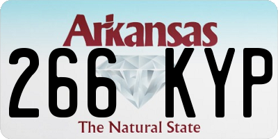 AR license plate 266KYP