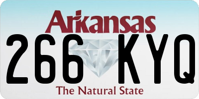 AR license plate 266KYQ