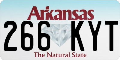 AR license plate 266KYT