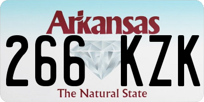 AR license plate 266KZK