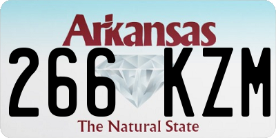 AR license plate 266KZM