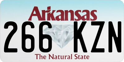 AR license plate 266KZN