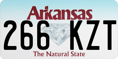AR license plate 266KZT