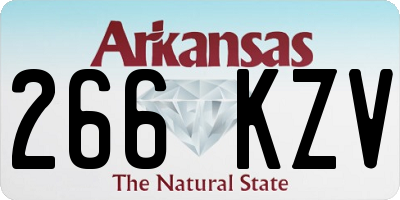 AR license plate 266KZV