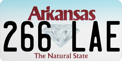 AR license plate 266LAE
